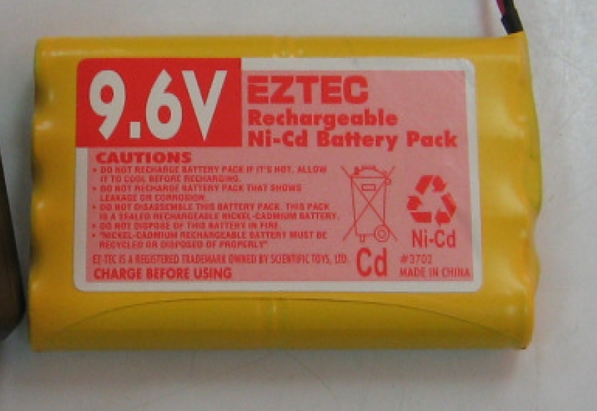 eztec 9.6 v rc car toy rechargeable nicd battery pack